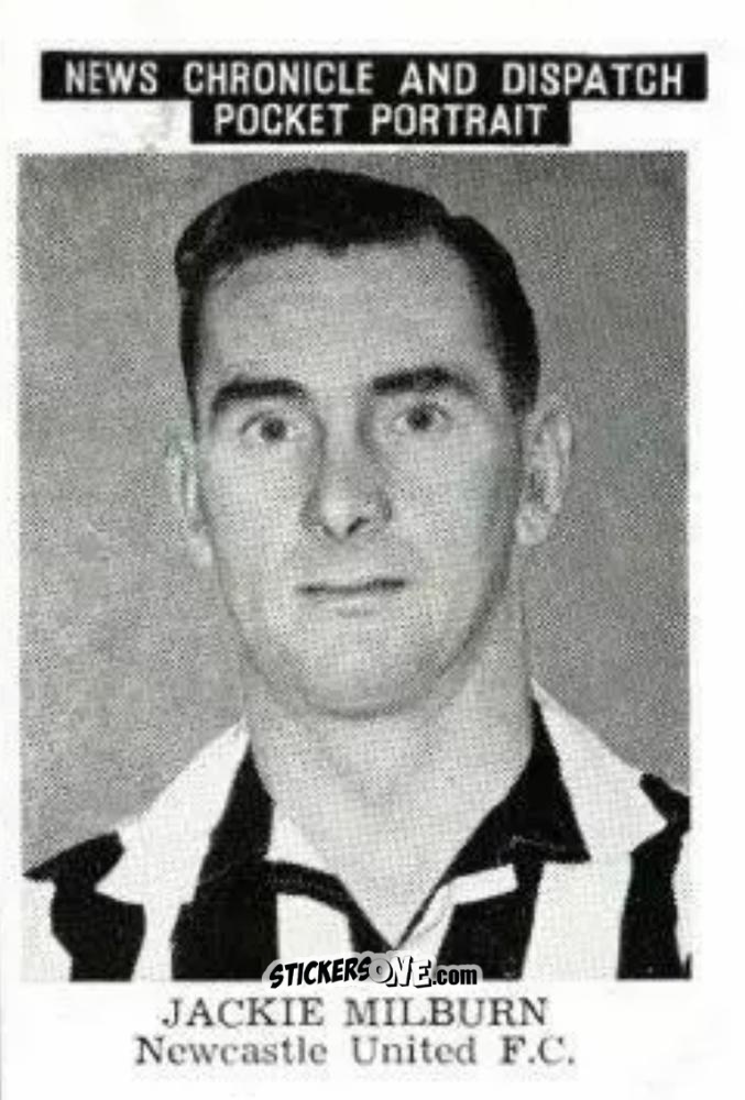 Sticker Jackie Milburn - Newcastle United 1955
 n. 5 - News Chronicle
