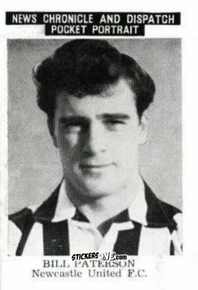 Sticker Bill Paterson - Newcastle United 1955
 n. 7 - News Chronicle
