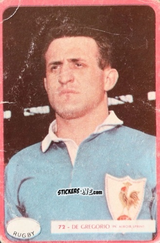 Figurina De Gregorio (Rugby) - Football 1960
 n. 72 - Miroir-Sprint