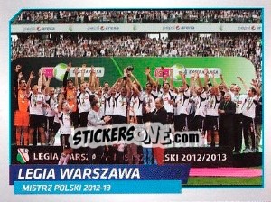 Sticker Legia Warszawa - Ekstraklasa 2013-2014 - Panini