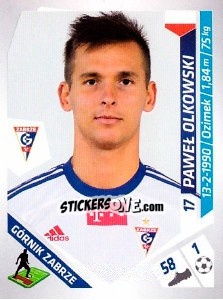 Cromo Olkowski - Ekstraklasa 2013-2014 - Panini