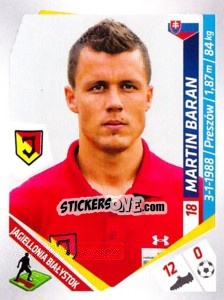 Sticker Baran - Ekstraklasa 2013-2014 n. 61 - Panini