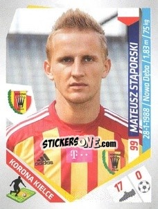 Sticker Staporski - Ekstraklasa 2013-2014 n. 96 - Panini