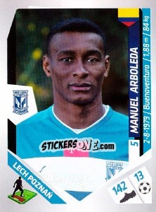 Cromo Arboleda - Ekstraklasa 2013-2014 - Panini