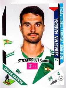 Sticker Madera - Ekstraklasa 2013-2014 n. 124 - Panini