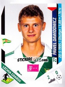 Cromo Pawel Dawidowicz - Ekstraklasa 2013-2014 n. 128 - Panini