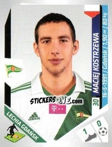 Sticker Kostrzewa - Ekstraklasa 2013-2014 n. 130 - Panini