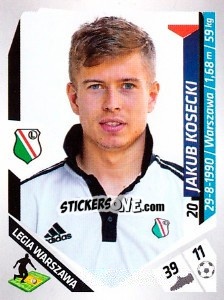 Cromo Kosecki - Ekstraklasa 2013-2014 - Panini