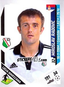 Sticker Radovic - Ekstraklasa 2013-2014 n. 155 - Panini