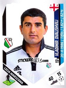 Sticker Dvalishvili - Ekstraklasa 2013-2014 n. 158 - Panini
