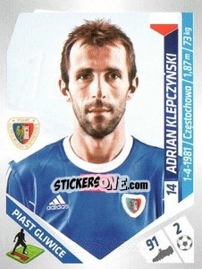 Cromo Klepczynski - Ekstraklasa 2013-2014 - Panini