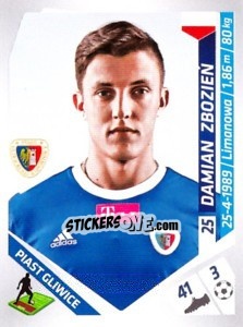 Sticker Zbozien - Ekstraklasa 2013-2014 n. 165 - Panini
