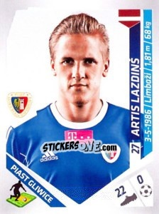 Sticker Lazdins - Ekstraklasa 2013-2014 n. 170 - Panini