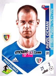 Sticker Cicman - Ekstraklasa 2013-2014 n. 175 - Panini