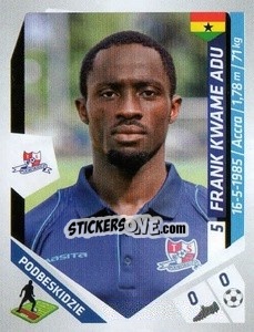 Sticker Kwame Adu - Ekstraklasa 2013-2014 n. 181 - Panini