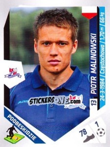 Cromo Malinowski - Ekstraklasa 2013-2014 - Panini