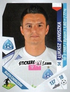 Figurina Janoszka - Ekstraklasa 2013-2014 - Panini