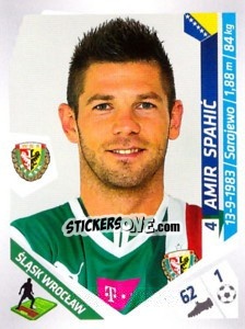 Figurina Spahic - Ekstraklasa 2013-2014 n. 248 - Panini