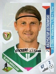 Sticker Ostrowski - Ekstraklasa 2013-2014 - Panini