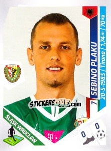 Sticker Plaku - Ekstraklasa 2013-2014 n. 258 - Panini