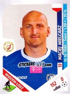 Cromo Mielcarz - Ekstraklasa 2013-2014 n. 260 - Panini