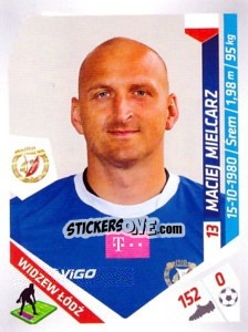 Sticker Mielcarz - Ekstraklasa 2013-2014 - Panini