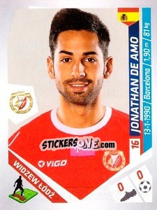 Sticker De Amo - Ekstraklasa 2013-2014 n. 263 - Panini