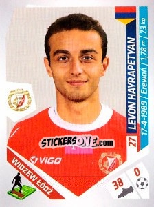 Sticker Hayrapetyan - Ekstraklasa 2013-2014 n. 264 - Panini