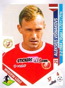 Sticker Visnakovs A. - Ekstraklasa 2013-2014 n. 276 - Panini