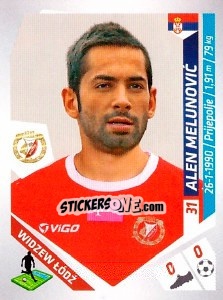 Cromo Melunovic - Ekstraklasa 2013-2014 - Panini