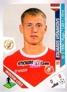 Sticker Visnakovs E. - Ekstraklasa 2013-2014 n. 279 - Panini