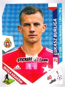 Sticker Burliga - Ekstraklasa 2013-2014 n. 282 - Panini