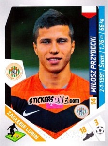 Sticker Przybecki - Ekstraklasa 2013-2014 n. 315 - Panini