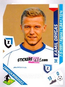 Sticker Drygas - Ekstraklasa 2013-2014 n. 328 - Panini