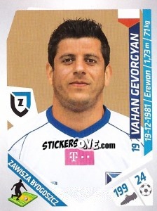 Sticker Gevorgyan - Ekstraklasa 2013-2014 n. 330 - Panini