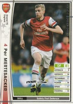 Sticker Per Mertesacker - Sega World Club Champion Football 2012-2013
 n. 4 - Panini