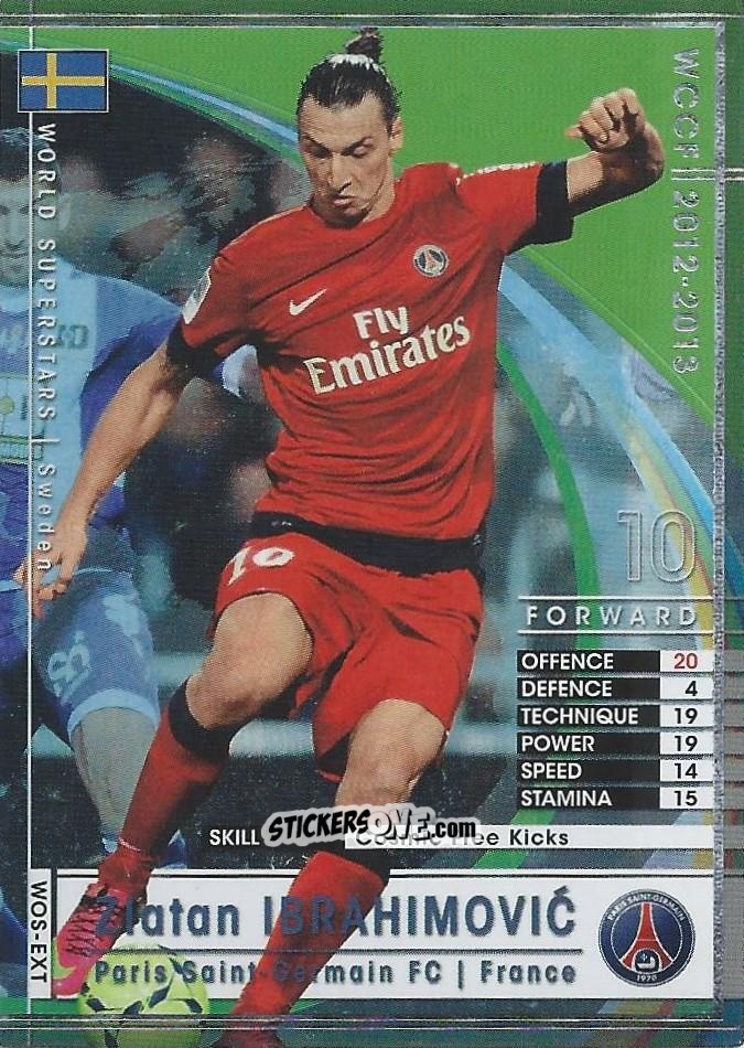 Cromo Zlatan Ibrahimovic - Sega World Club Champion Football 2012-2013
 n. WOS-EXT - Panini