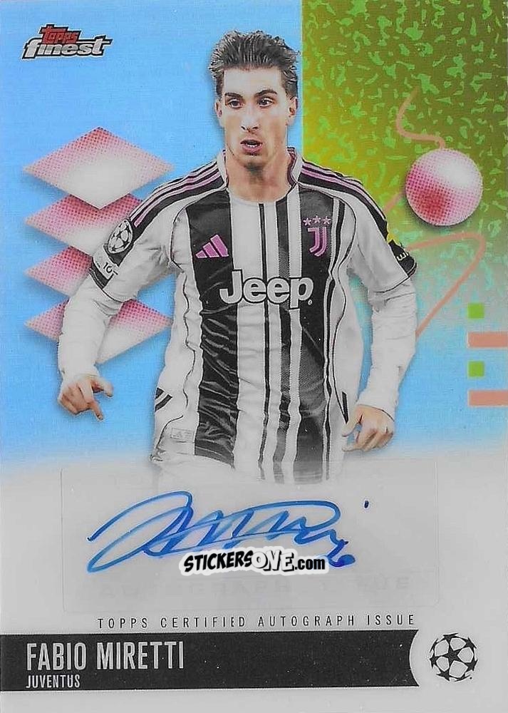 Cromo Fabio Miretti - Finest UEFA Club Competitions 2025-2026
 n. BA-FA - Topps