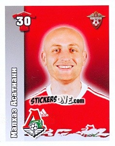 Sticker Малхаз Асатиани - Russian Football Premier League 2010 n. 107 - Sportssticker