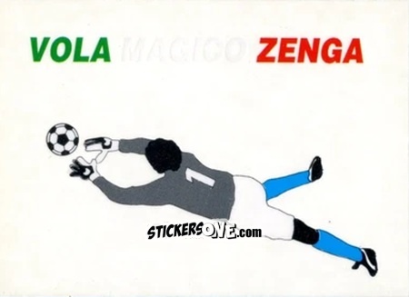 Cromo Vola Magico Zenga - Italia Mondiale 90
 n. 16 - Vallardi