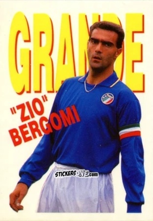 Figurina Grazie ZIO Bergomi - Italia Mondiale 90
 n. 28 - Vallardi