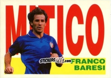 Figurina Mitico Franco Baresi - Italia Mondiale 90
 n. 31 - Vallardi