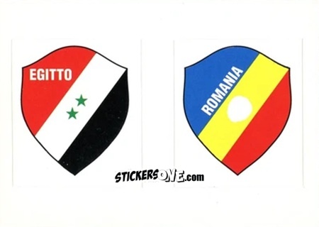 Figurina Badge Egitto / Romania - Italia Mondiale 90
 n. 39 - Vallardi
