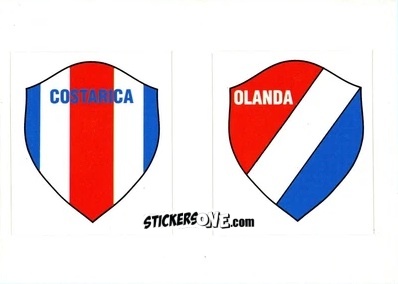 Sticker Badge Costarica / Olanda - Italia Mondiale 90
 n. 41 - Vallardi