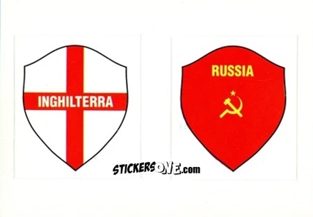 Cromo Badge Inghilterra / Russia - Italia Mondiale 90
 n. 43 - Vallardi