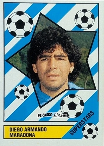 Figurina Diego Armando Maradona - Italia Mondiale 90
 n. 77 - Vallardi