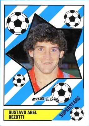 Cromo Gustavo Abel Dezotti - Italia Mondiale 90
 n. 78 - Vallardi