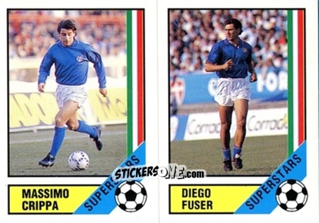 Cromo Massimo Crippa / Diego Fuser - Italia Mondiale 90
 n. 86 - Vallardi