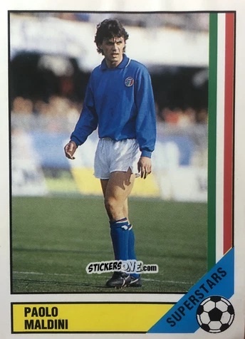 Figurina Paolo Maldini - Italia Mondiale 90
 n. 95 - Vallardi