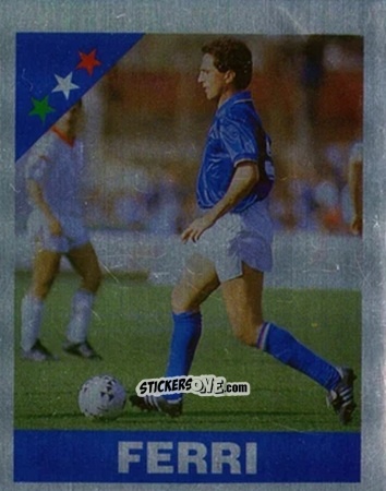 Sticker Riccardo Ferri - Italia Mondiale 90
 n. 102 - Vallardi